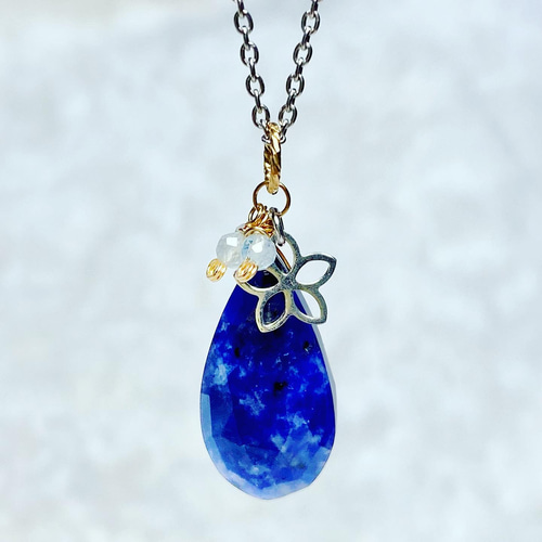 ソーダライトのペンダントネックレス(K14GF) ネックレス・ペンダント  