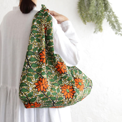 Alin Azuma Bag L 65cm Eco Bag with African Batik Azuma Bag Gusse 第3張的照片