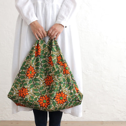 Alin Azuma Bag L 65cm Eco Bag with African Batik Azuma Bag Gusse 第4張的照片