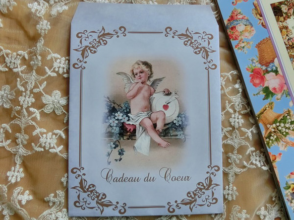 可愛い天使たちのギフト袋（封筒）６種セット　（Mサイズ） 7枚目の画像
