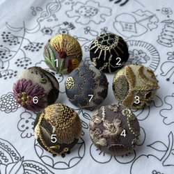 インド刺繍 くるみボタン38㎜ ヘアゴム 2個セット Q インド刺繍 くるみボタン38㎜ ヘアゴム 2個セット ⑲ - メルカリ