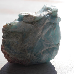 天然石ラリマー約51mm(ドミニカ共和国産)約45g 母岩付き原石ラフロック鉱物鉱石[lar-221206-01] 4枚目の画像