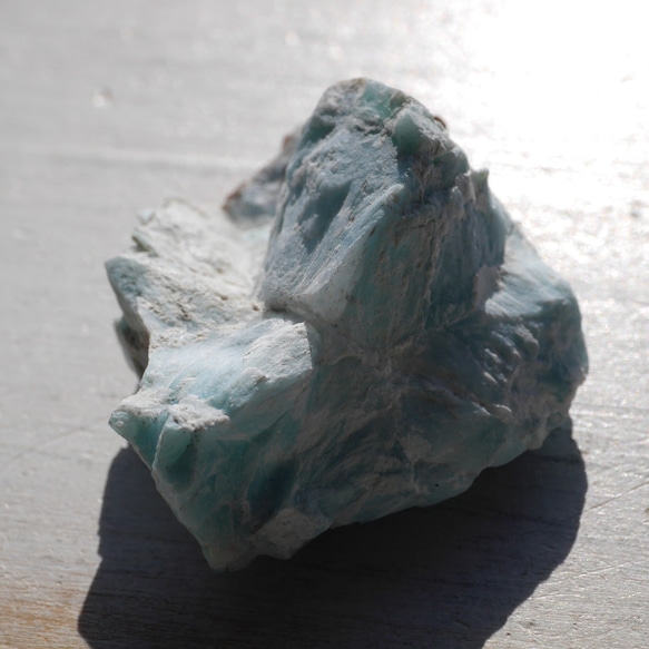 天然石ラリマー約51mm(ドミニカ共和国産)約45g 母岩付き原石ラフロック鉱物鉱石[lar-221206-01] 2枚目の画像