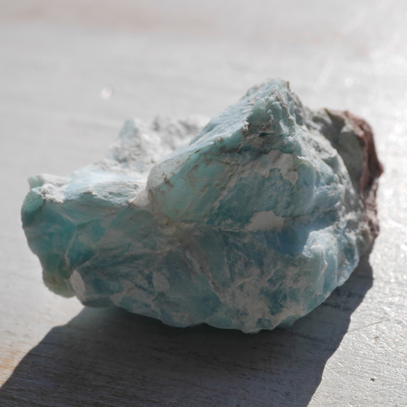 天然石ラリマー約51mm(ドミニカ共和国産)約45g 母岩付き原石ラフロック鉱物鉱石[lar-221206-01] 3枚目の画像