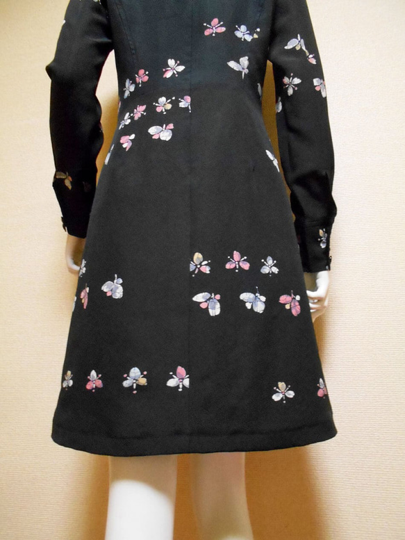 スクエアネック着物ドレス Square neck kimono dress LO-402/S 17枚目の画像