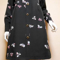 スクエアネック着物ドレス Square neck kimono dress LO-402/S 4枚目の画像