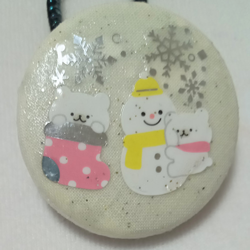 ハンドメイド くるみボタン ヘアゴム かわいい キュート おしゃれ  