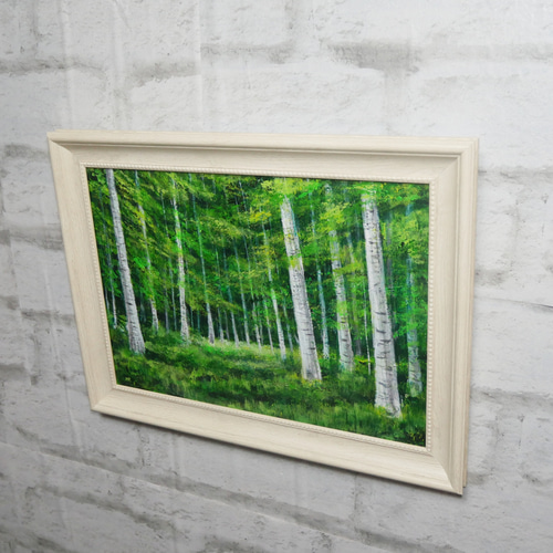 油絵 油彩 絵画 【森の冬】 油絵 絵画 【森の冬】 絵画 HR 通販 16987848｜Creema(クリーマ)