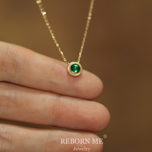 ネックレス エメラルドカット 一粒 キュービックジルコニア CZ