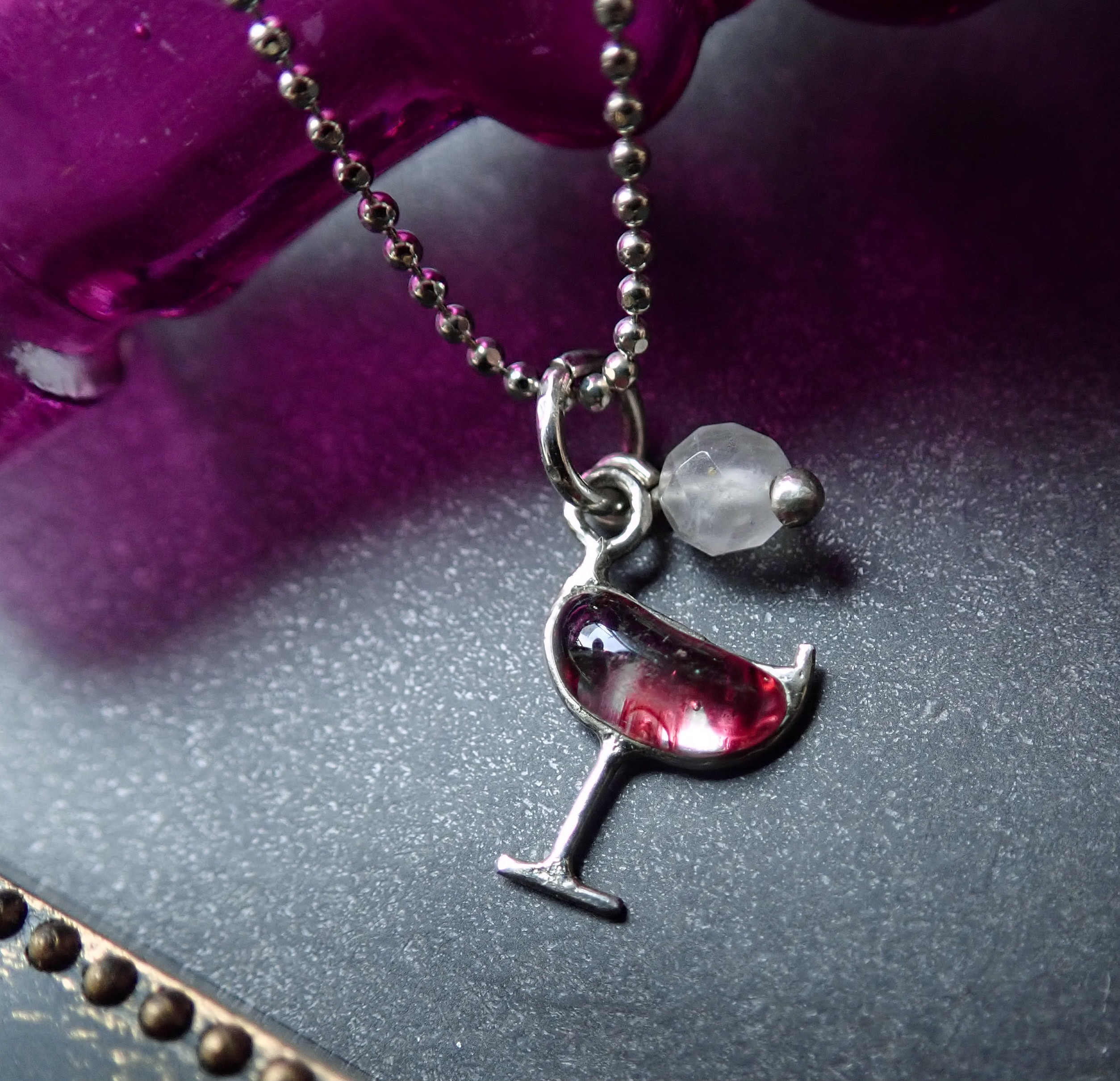 ワイングラス型ネックレス K18 ワイングラス型ネックレス K18 ワイングラス型ネックレス K18