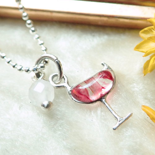 ワイングラスのネックレス ネックレス・ペンダント LUNA SHIP ~彫金