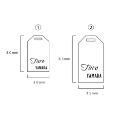 【最安値300円】タグ型席札アクリルキーホルダー（透明） 2枚目の画像