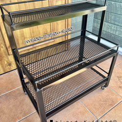 【アイアン家具】 ハンドメイド　アイアンシェルフ　鉄筋　溶接　棚　什器 アイアンシェルフ 男前 鉄筋ラック シェルフ インダストリアル