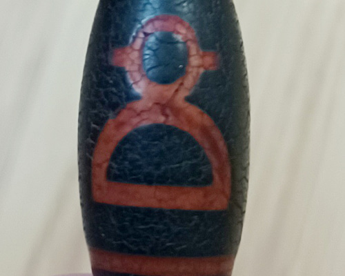 チベット 火供養 財神天珠 ビーズ momobeabh 通販 15096055｜Creema