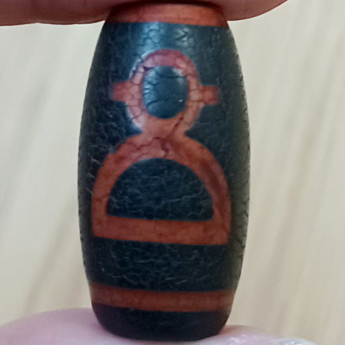 チベット 火供養 財神天珠 ビーズ momobeabh 通販 15096055｜Creema