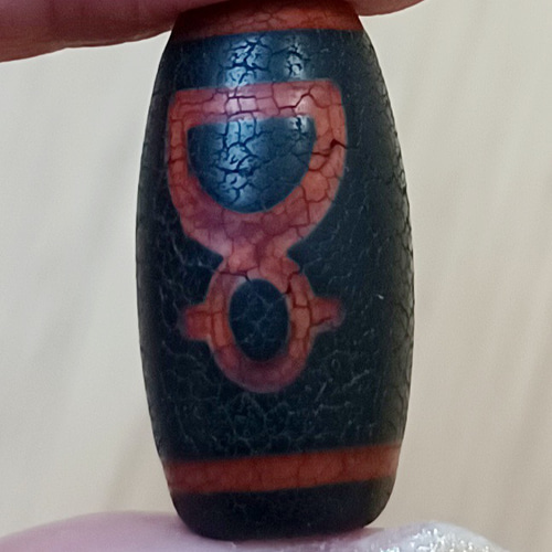 チベット 火供養 財神天珠 ビーズ momobeabh 通販 15096055｜Creema