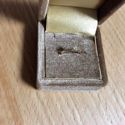 ダイヤのお星様ピンキーリング0.09-0.1ct K18 yellow gold シンプル 大人可愛い 6枚目の画像