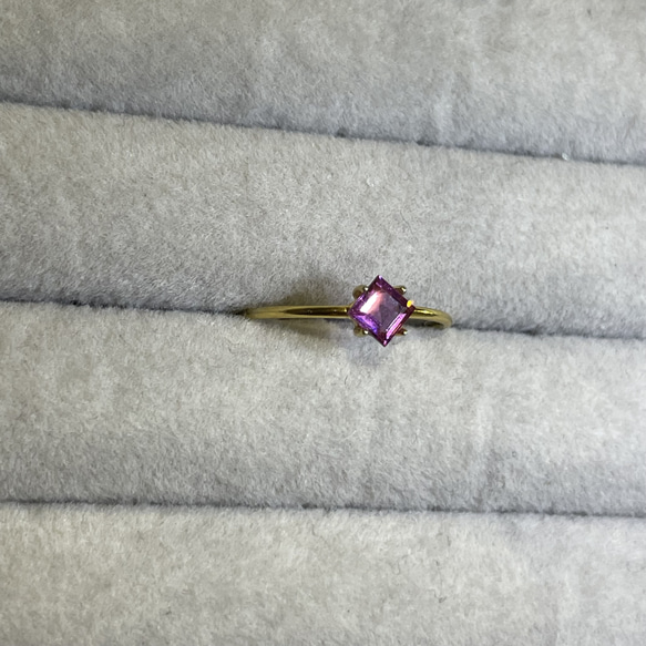 raspberry  ring... Rhodolite Garnet 5枚目の画像