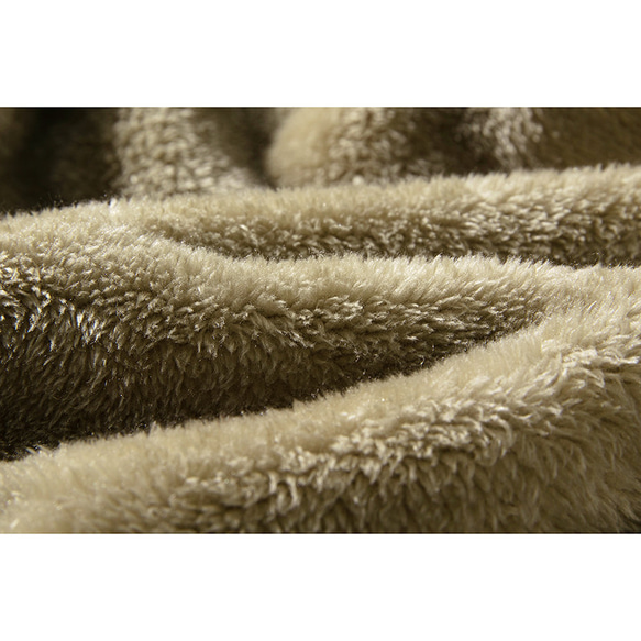 ボア裏地綿麻パンツ　真冬パンツ　暖かいパンツ　ゴムウエスト　ベージュ　L140BE 9枚目の画像