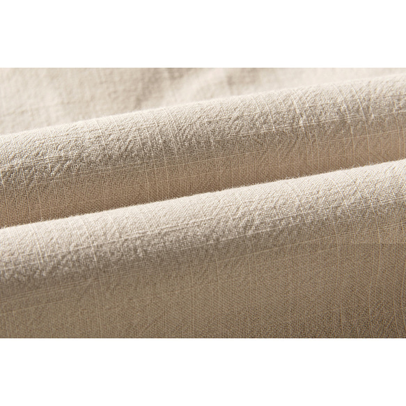 ボア裏地綿麻パンツ　真冬パンツ　暖かいパンツ　ゴムウエスト　ベージュ　L140BE 7枚目の画像