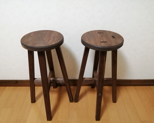 専用出品　木製スツール　２脚セット　高さ80cm　丸椅子　stool 楽天市場】スツール 2脚セット 座面高46cm 丸型 天然木 木製