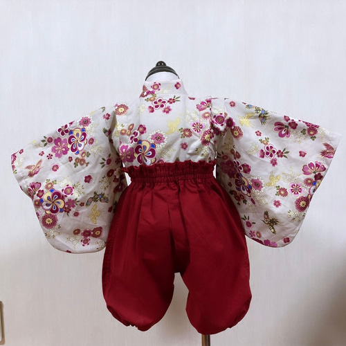 送料込み】ハンドメイド ベビー キッズ 袴 着物 女の子 古典