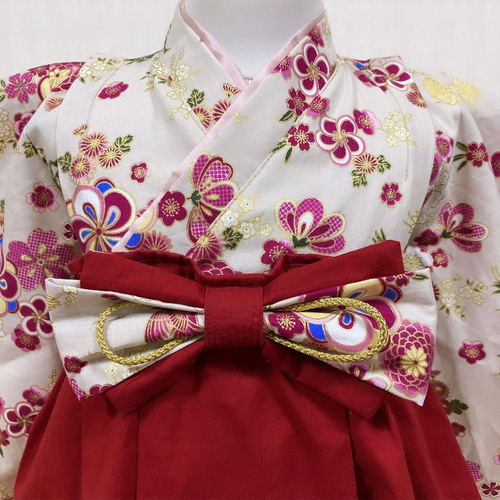 送料込み】ハンドメイド ベビー キッズ 袴 着物 女の子 古典