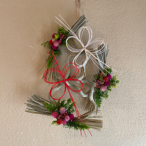 ❤️新作❤️キュートなお飾り〈オリジナルお正月飾り2023〉しめ縄