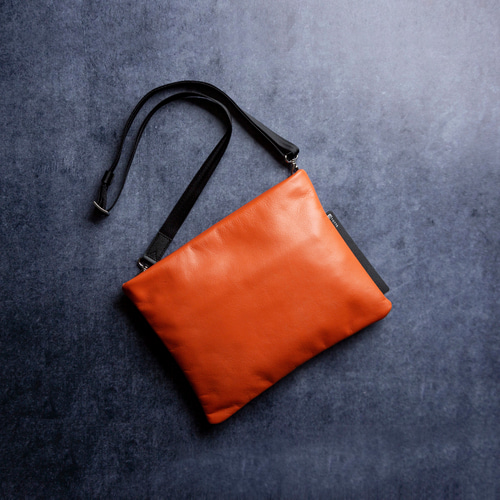 日本製 本革サコッシュ 2WAYショルダークラッチバッグ メンズ