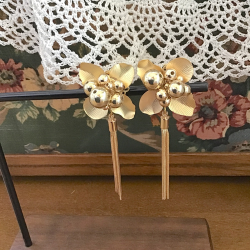 ☆❤️ ピアス　水引　桜　イヤリング　和装　　タッセル　着物 3604d1f64cdecf55b4e3e081f95af3