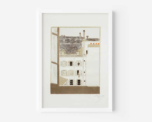 ピエール・ボナール、イラスト、おしゃれなポスター、シンプルなインテリアや北欧スタイルにも。パリのエスプリ【P-0317】 4枚目の画像