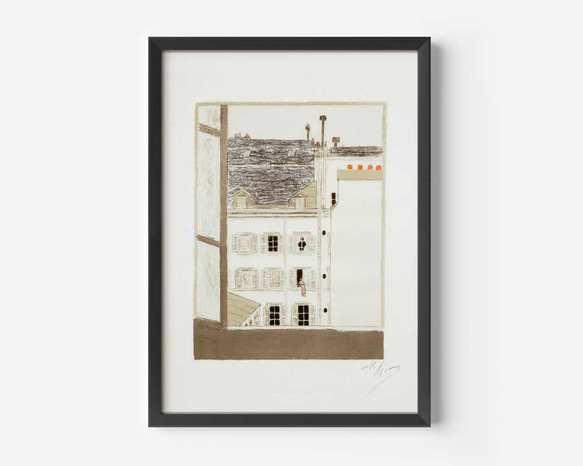 ピエール・ボナール、イラスト、おしゃれなポスター、シンプルなインテリアや北欧スタイルにも。パリのエスプリ【P-0317】 3枚目の画像