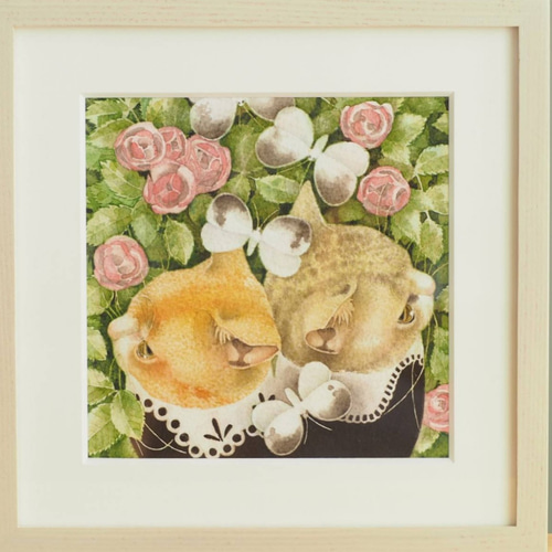 けい様用　自作絵画　蝶の舞う花畑　茶トラ猫の絵　星をつかまえて イラスト】花畑の猫たち | かわいいと猫がいっぱい♪ Lauraの