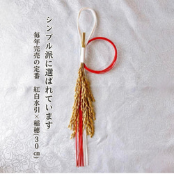 早期ご予約】稲穂と水引の2way正月飾り しめ縄飾り しめ縄リース 2024