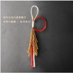 早期ご予約】稲穂と水引の2way正月飾り しめ縄飾り しめ縄リース 2024