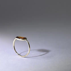 HessoniteGarnet_0.96ct k18YG Ring 【Ramo petalo/ラモペタロ】 3枚目の画像