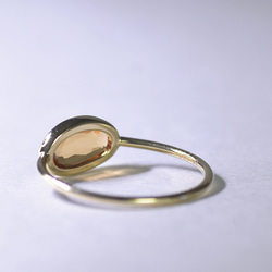 HessoniteGarnet_0.96ct k18YG Ring 【Ramo petalo/ラモペタロ】 5枚目の画像