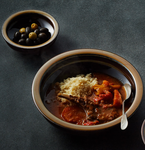 カレー皿  すくえるリムディッシュ 高取焼 高取焼き シチュー皿 18cm 高取焼鬼丸雪山窯元 陶器 食器 器 6枚目の画像