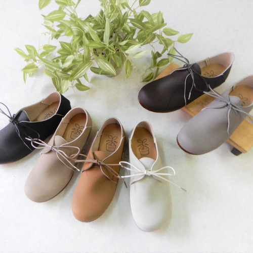 踏んでも歩ける・バブーシュタイプ・レースアップ・幅広さんにも・大人