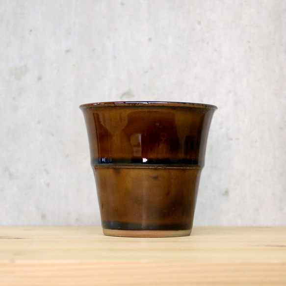 スタッキング収納ができるカップ 大 スローカップ 湯呑 コーヒーカップ ティーカップ 焼酎カップ ビアカップ 高取焼 高 13枚目の画像
