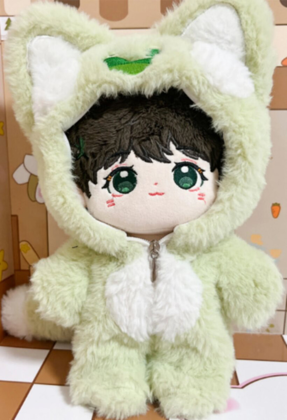 ぬい服 10cm 猫耳 ねこ ネコ ぬいぐるみ服 推し活 パンク