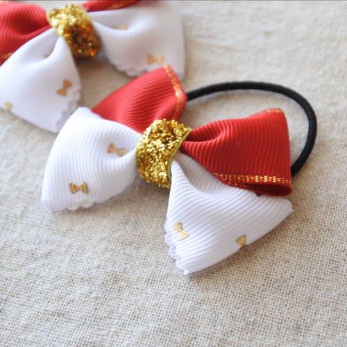 【T-528】クリスマスカラーリボン　キッズヘアリボン　ヘアゴム　ハンドメイド 楽天市場】【 ヘアゴム ベビー 】クリスマスカラー リボン