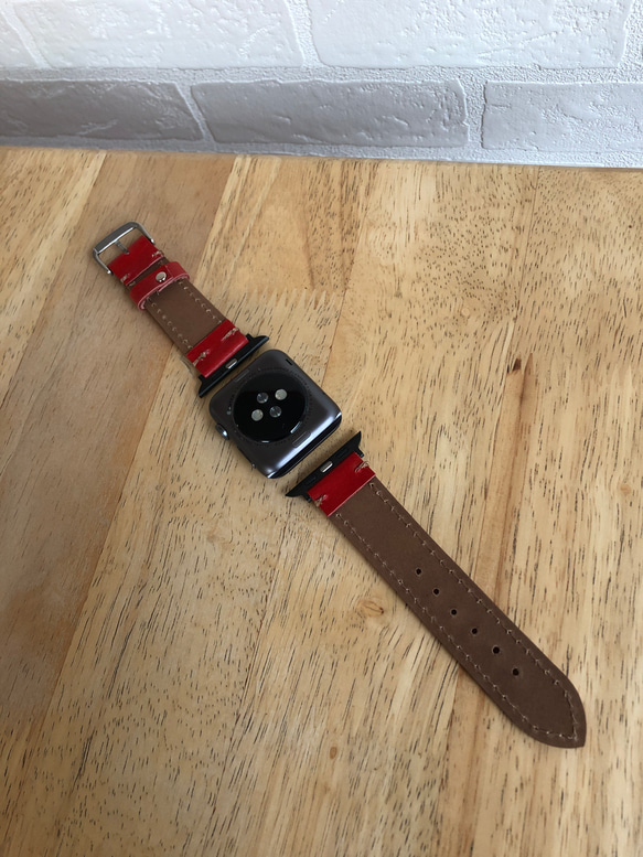 【本革】Apple Watch レザーベルト 男女兼用 7枚目の画像