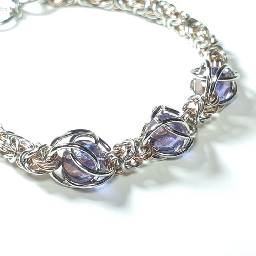 ビザンチン編み ブレスレット【美品】【価格交渉可】【一点物