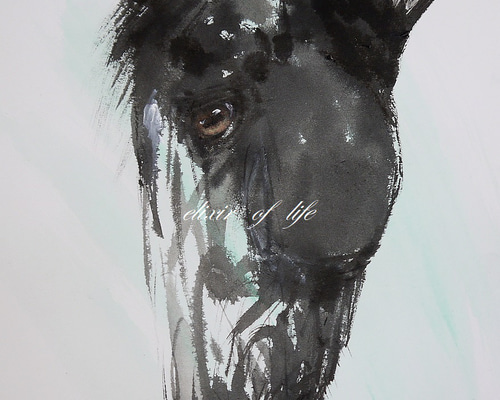 水彩画「瞳」 水彩イラスト】□ /目イキング 目の塗り方 / Watercolor