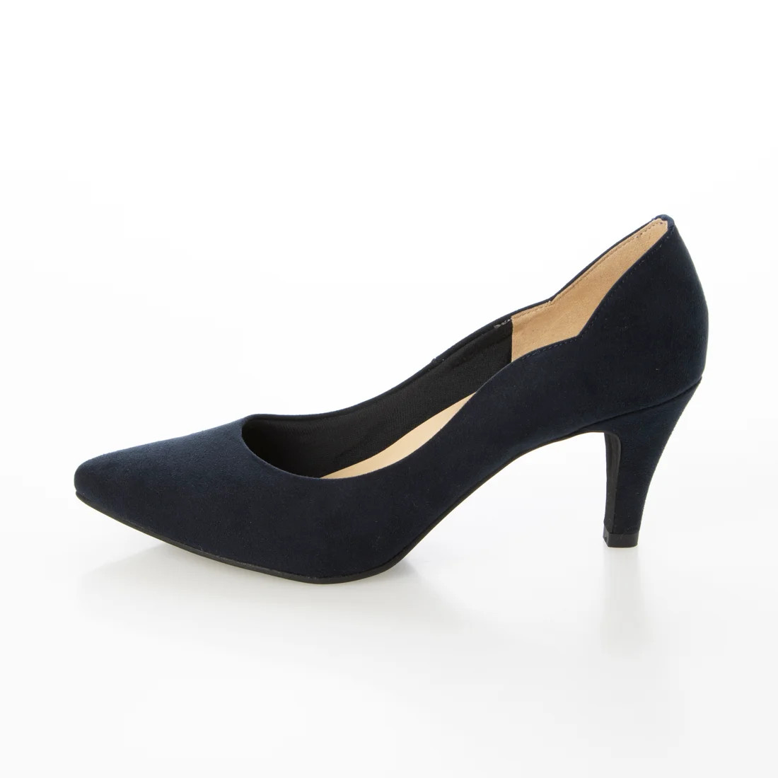 【日本製】美脚スタイルフラワーカットパンプス #379