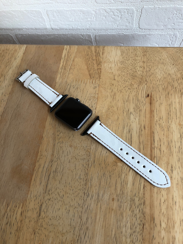【本革】Apple Watch レザーベルト  大人気カモフラ柄  男女兼用 7枚目の画像