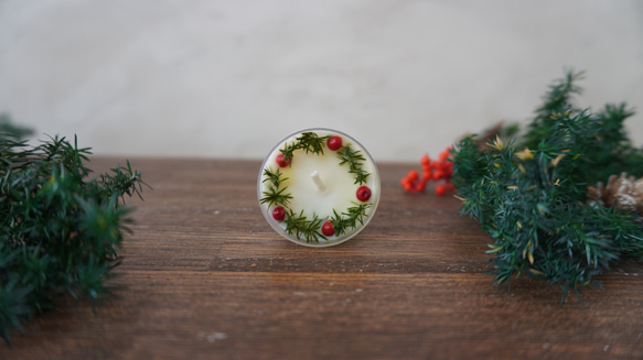クリスマスティーライトキャンドル(スパイシーグリューの香り) 3枚目の画像