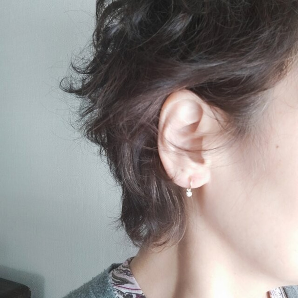 ✨真っ直ぐすぎるわたし✨ イヤリング価格となっております まるでﾋﾟｱｽ✨ｷﾗﾘ*My star✨ｼﾙﾊﾞｰ✨痛くない！挟むだけ！✨ｽﾄﾚｽ