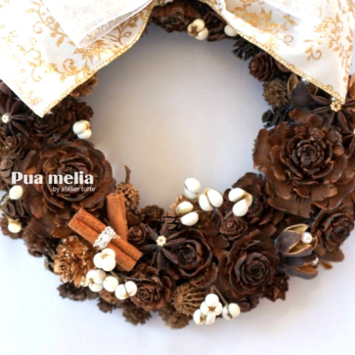 シダーローズのリース ドライフラワー Pua melia【プアメリア】 通販